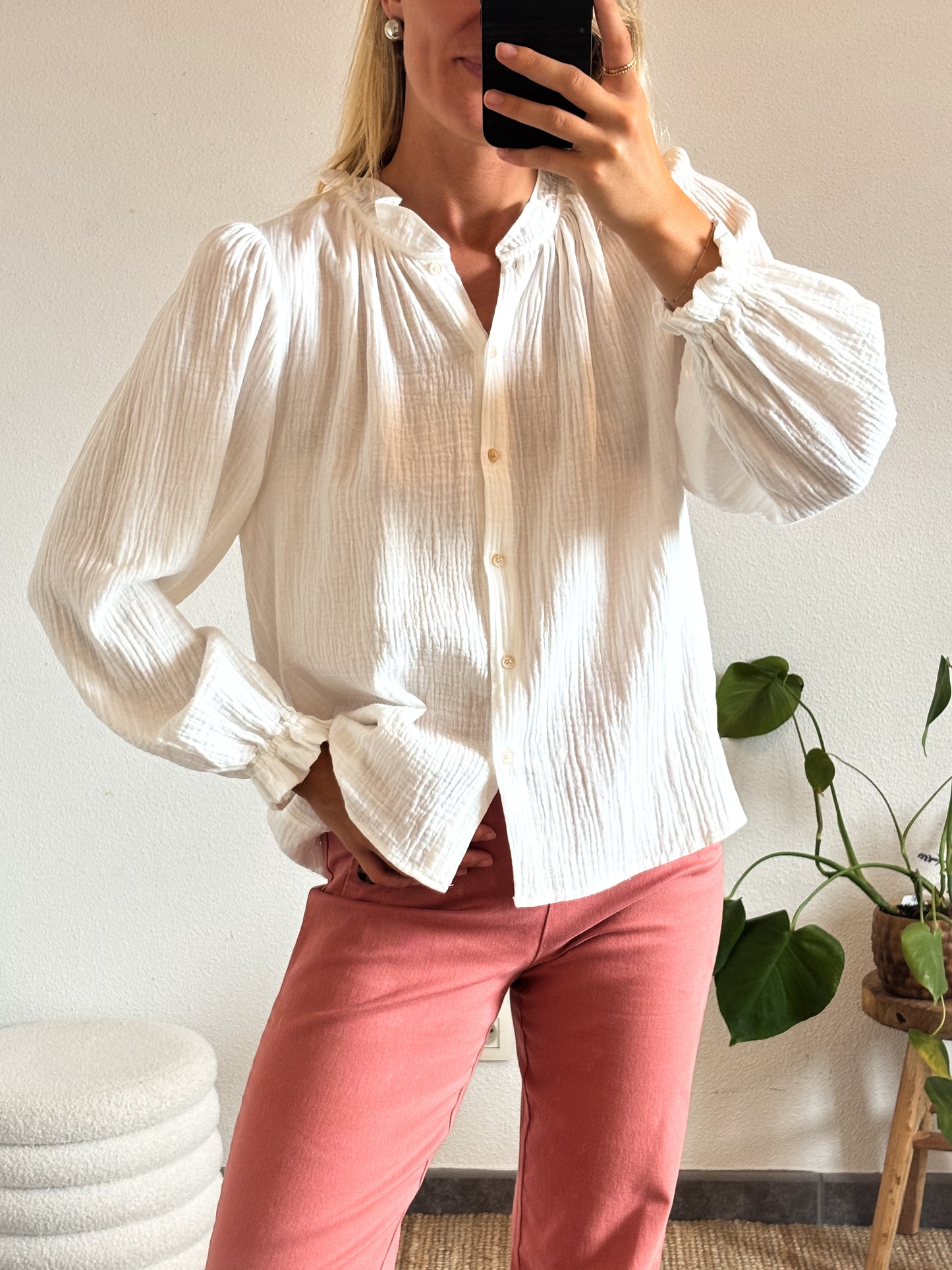 BLOUSE LOUISE - BLANC
