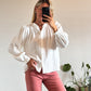 BLOUSE LOUISE - BLANC