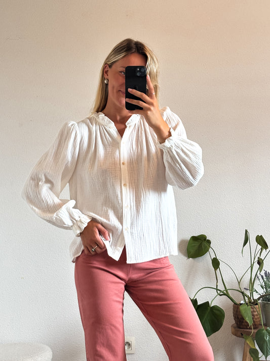 BLOUSE LOUISE - BLANC