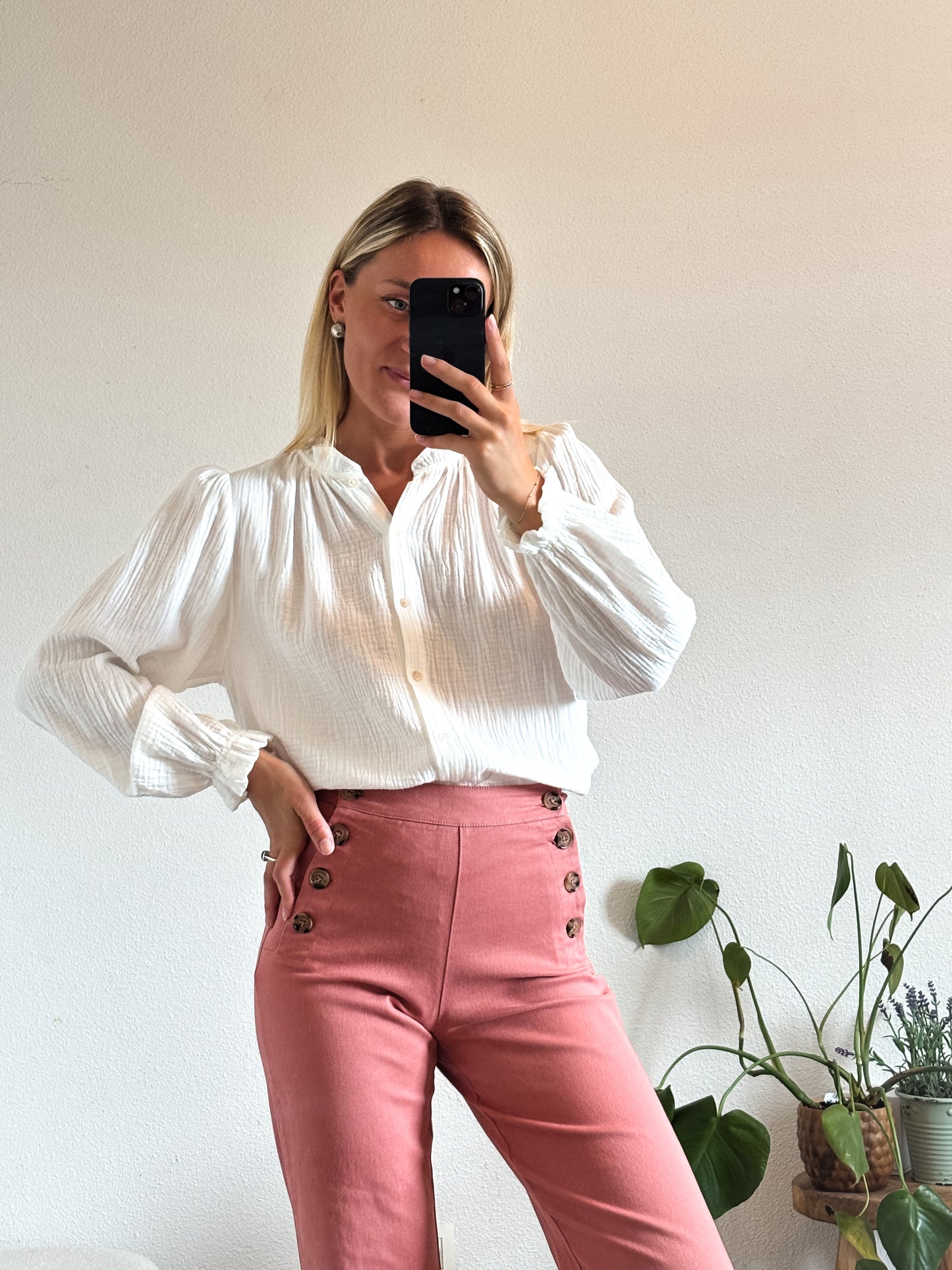BLOUSE LOUISE - BLANC