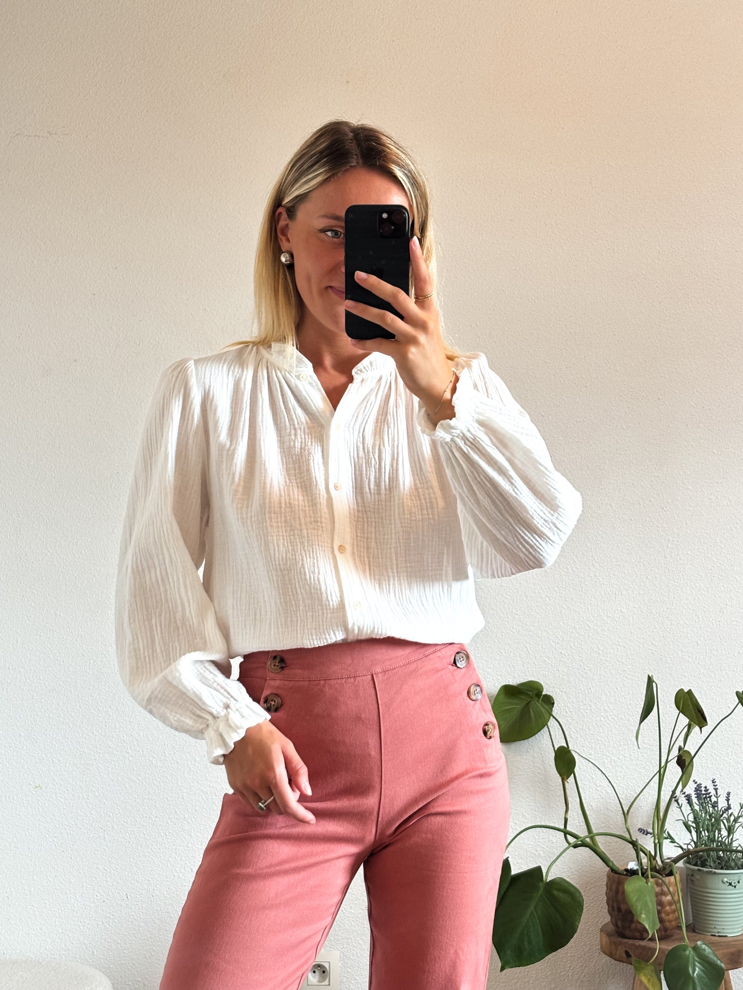 BLOUSE LOUISE - BLANC