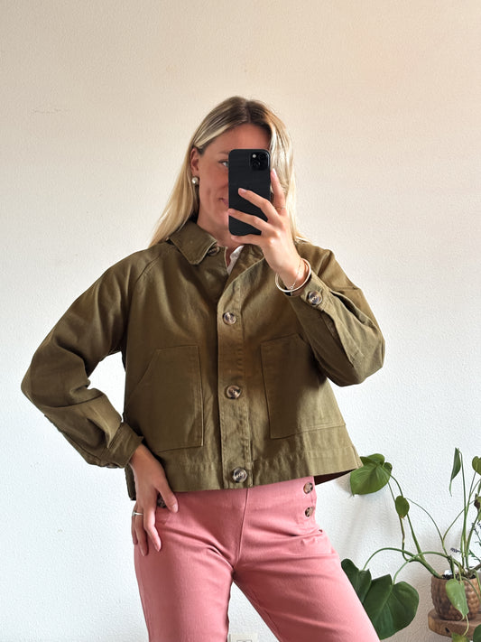 VESTE EN JEAN ÉDOUARD - KAKI