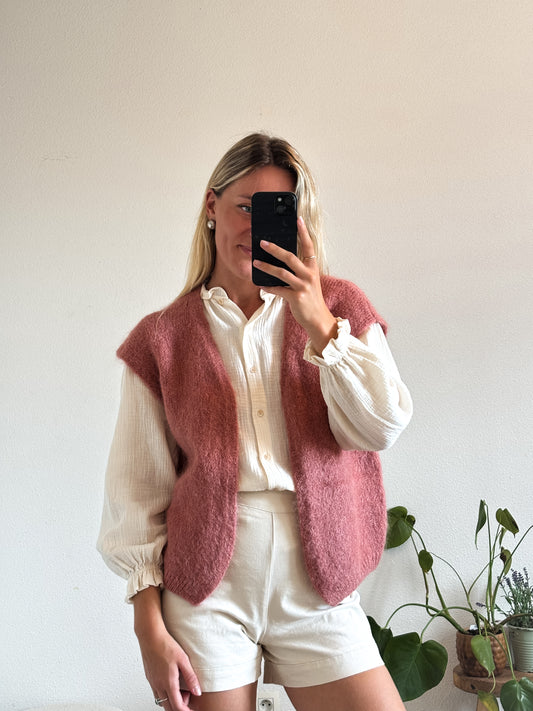 GILET MARIE - ROSE