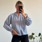 BLOUSE CARO - BLEU