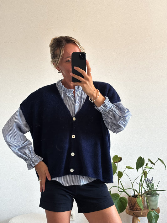 GILET EVA - BLEU MARINE