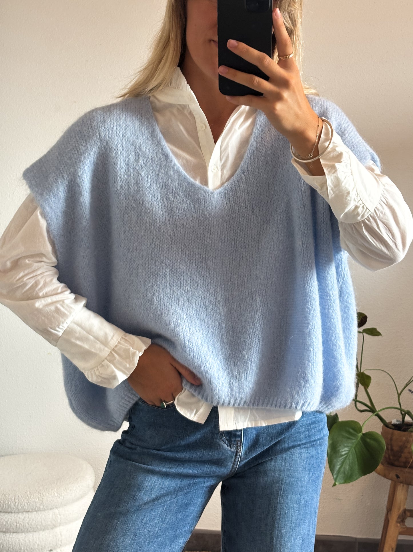 PULL LUCAS - BLEU CIEL