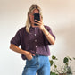 GILET FLOR - PRUNE