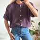 GILET FLOR - PRUNE