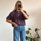 GILET FLOR - PRUNE