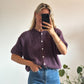 GILET FLOR - PRUNE