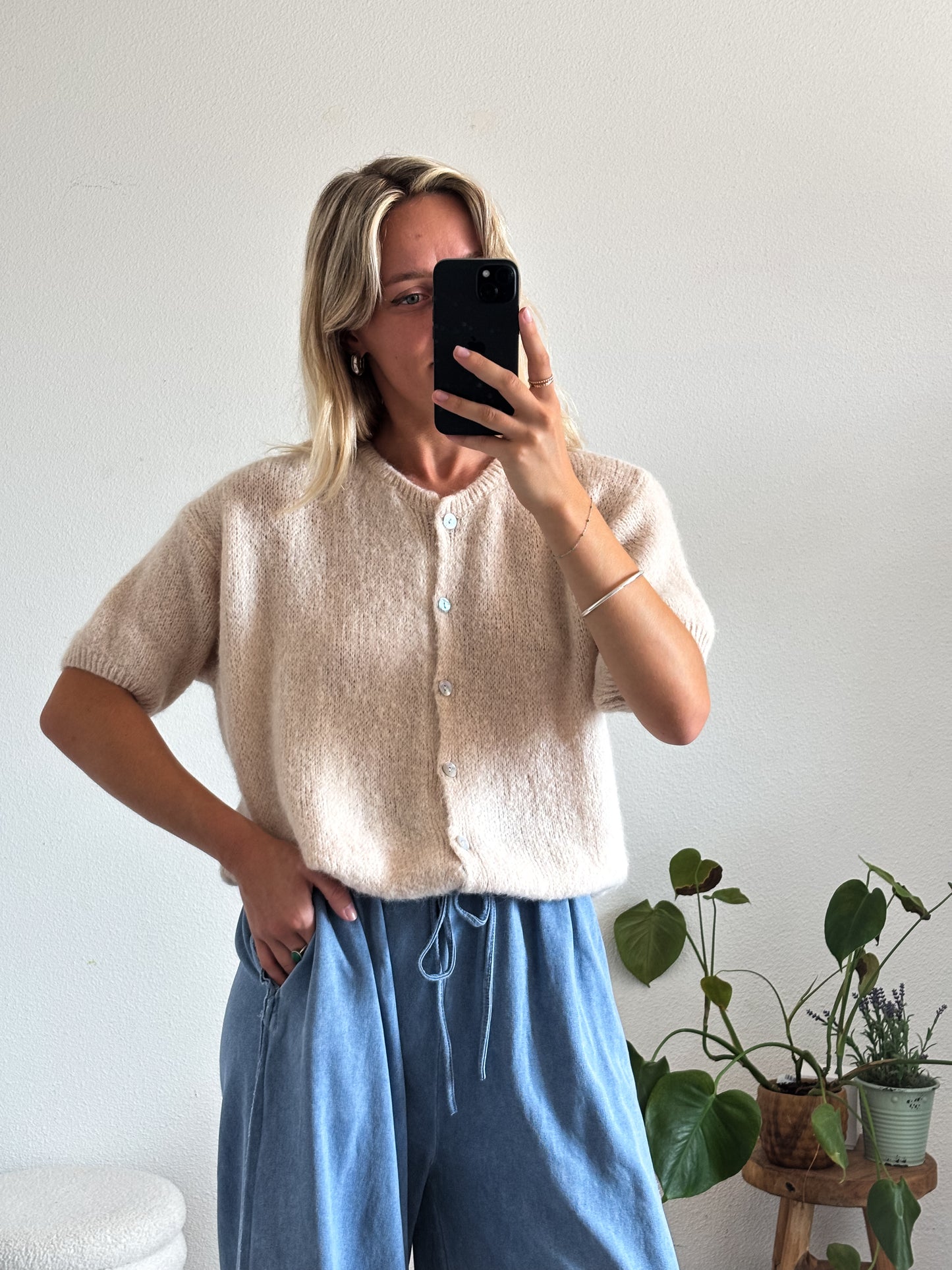 GILET FLOR - BEIGE
