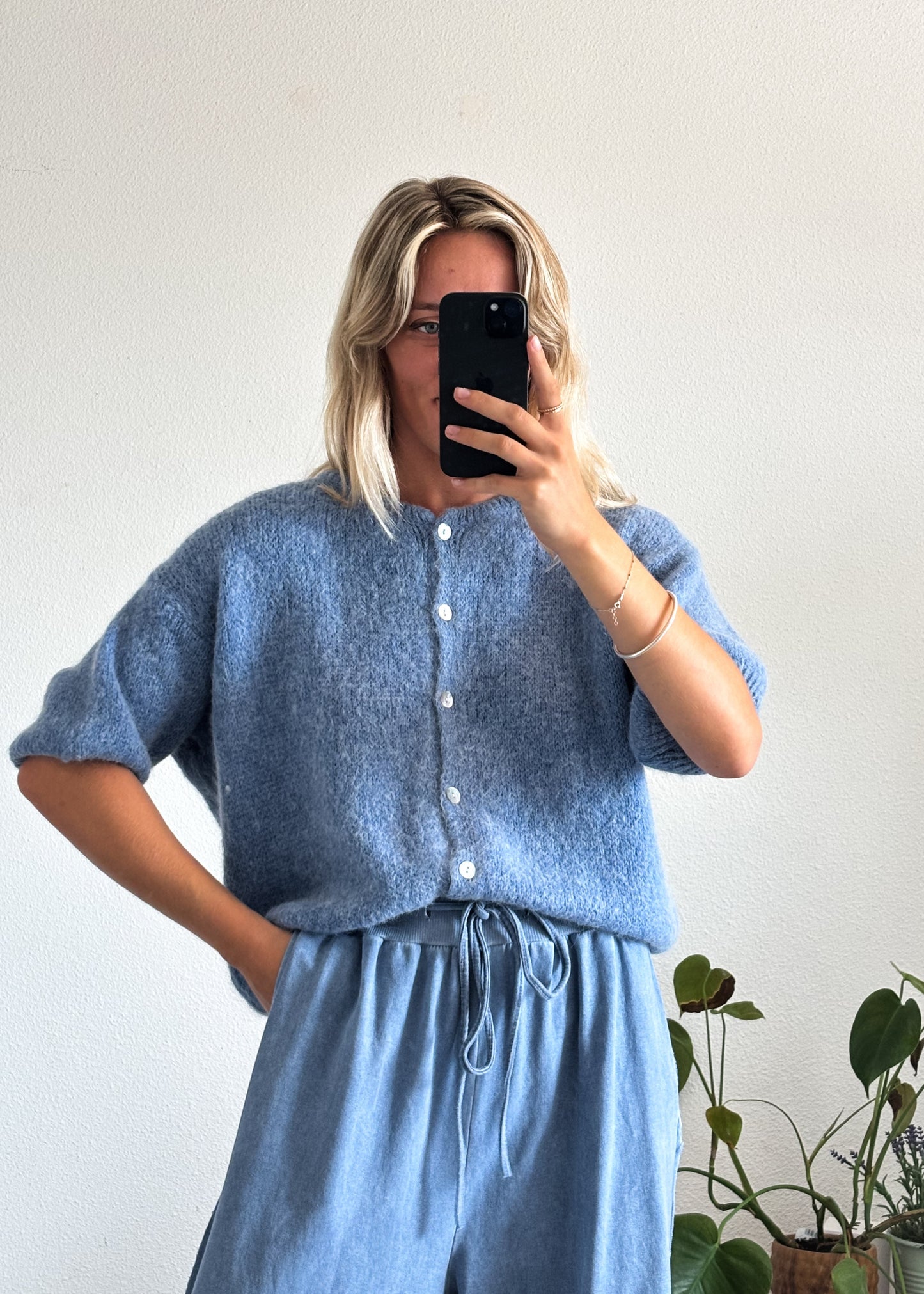 GILET FLOR - BLEU JEAN