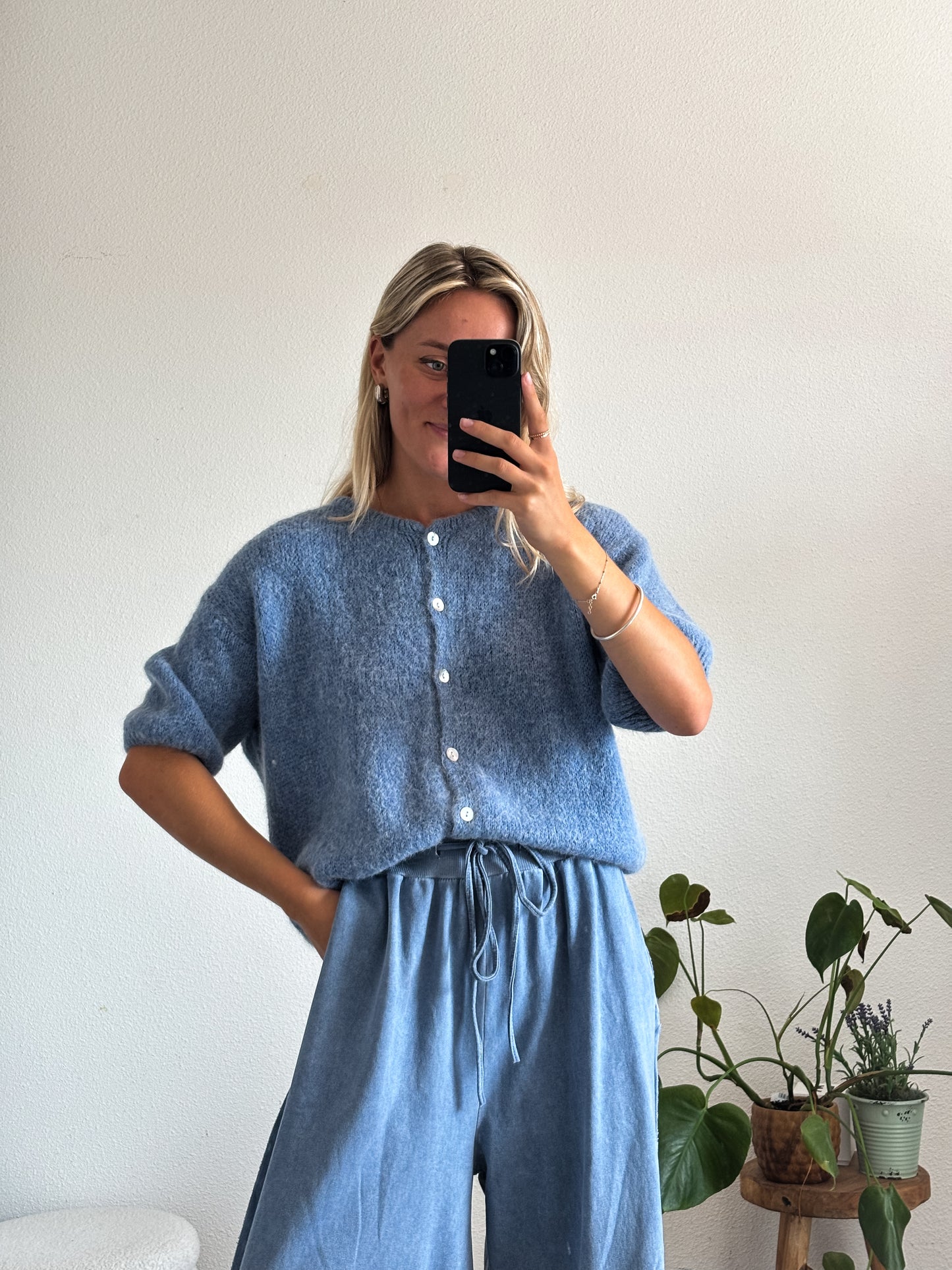 GILET FLOR - BLEU JEAN