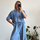 GILET FLOR - BLEU JEAN