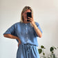 GILET FLOR - BLEU JEAN