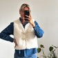 GILET TEDDY - BLANC