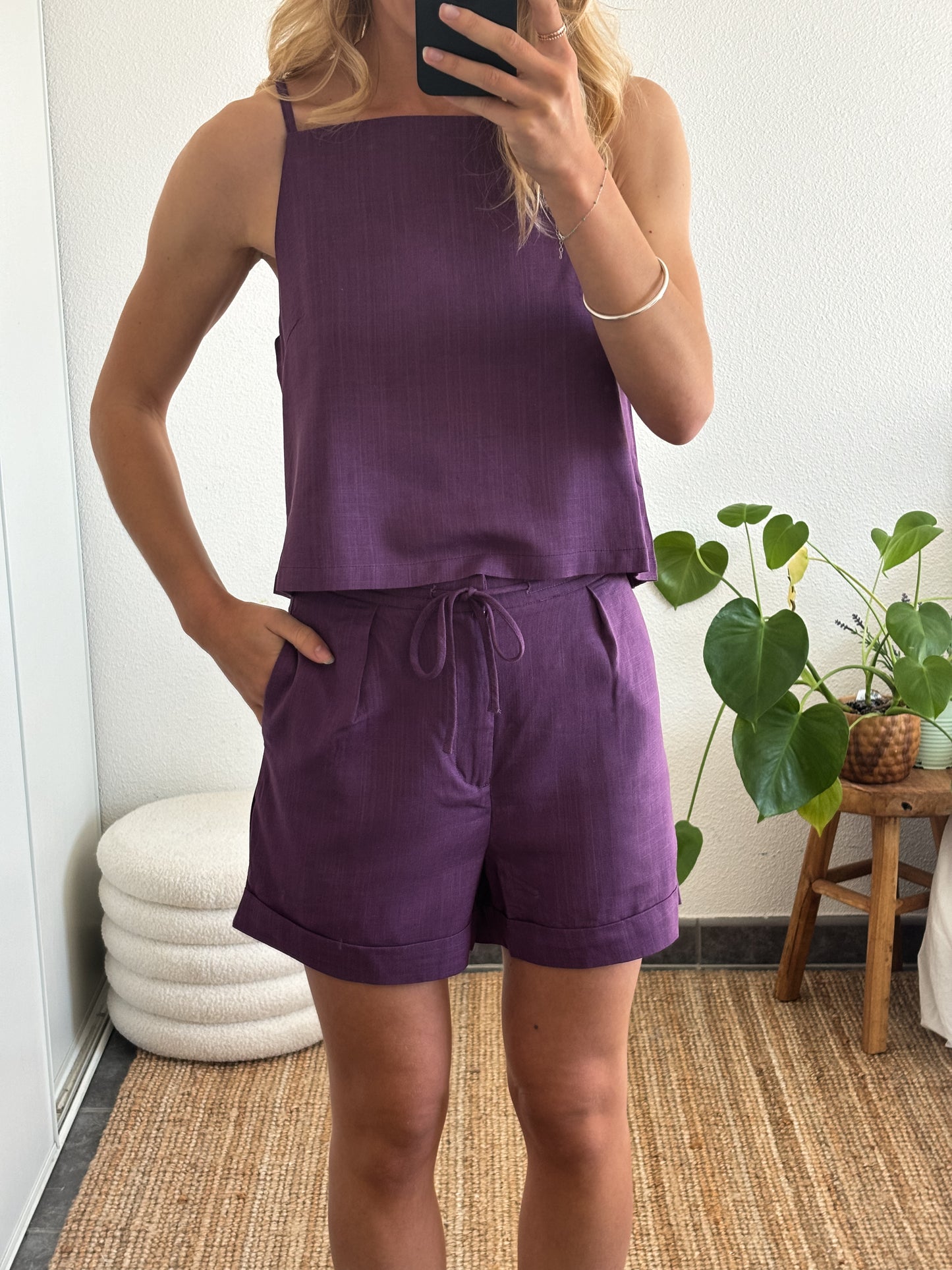SHORT CHARLY - VIOLET