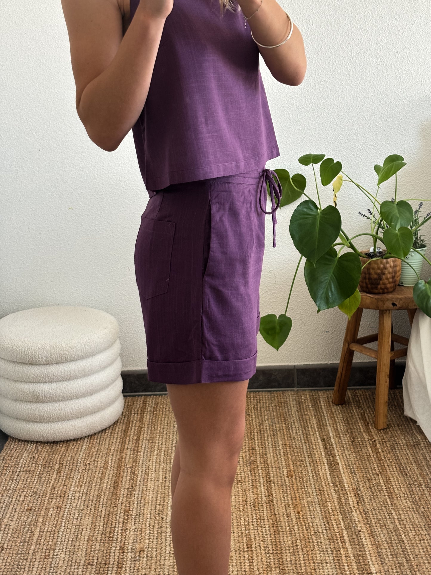 SHORT CHARLY - VIOLET