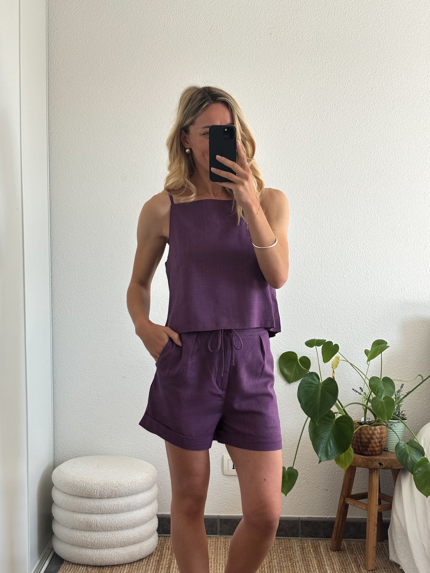SHORT CHARLY - VIOLET